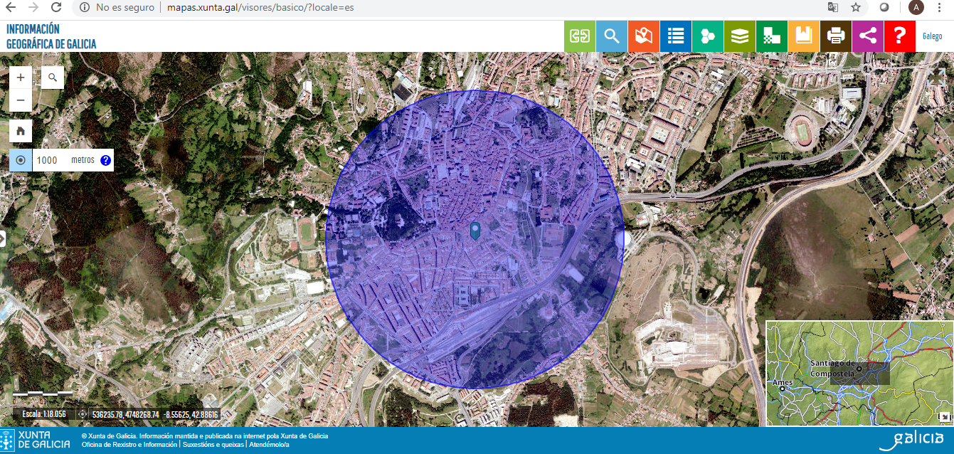 visualizador básico de Galicia