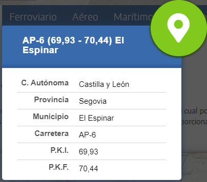 Areas de Descanso Dirección General de Carreteras